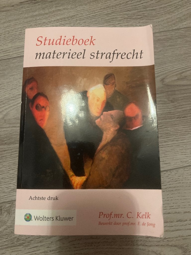 Studieboek materieel strafrecht, Boeken, Ophalen of Verzenden, Wolters Kluwer, Beta, WO