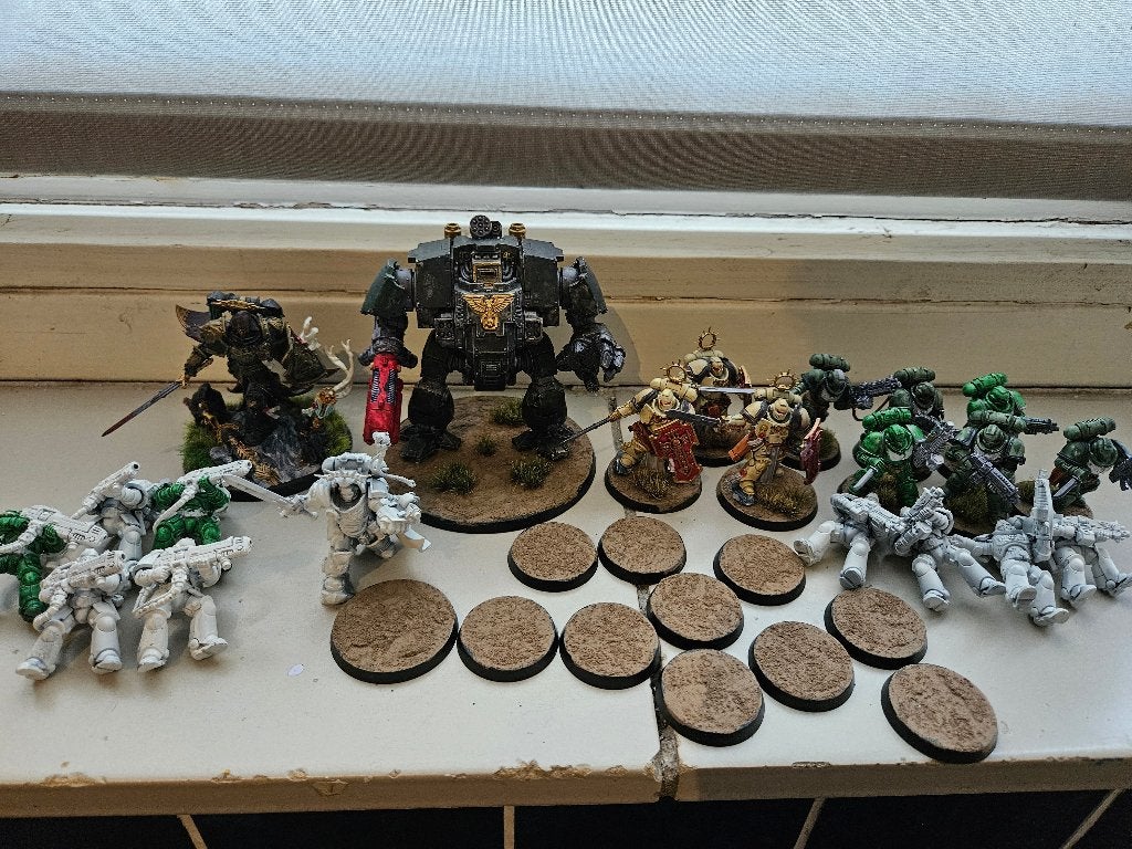Warhammer 40K Dark Angels, Met verf, Figuurtje(s), Ophalen of Verzenden, Warhammer 40000