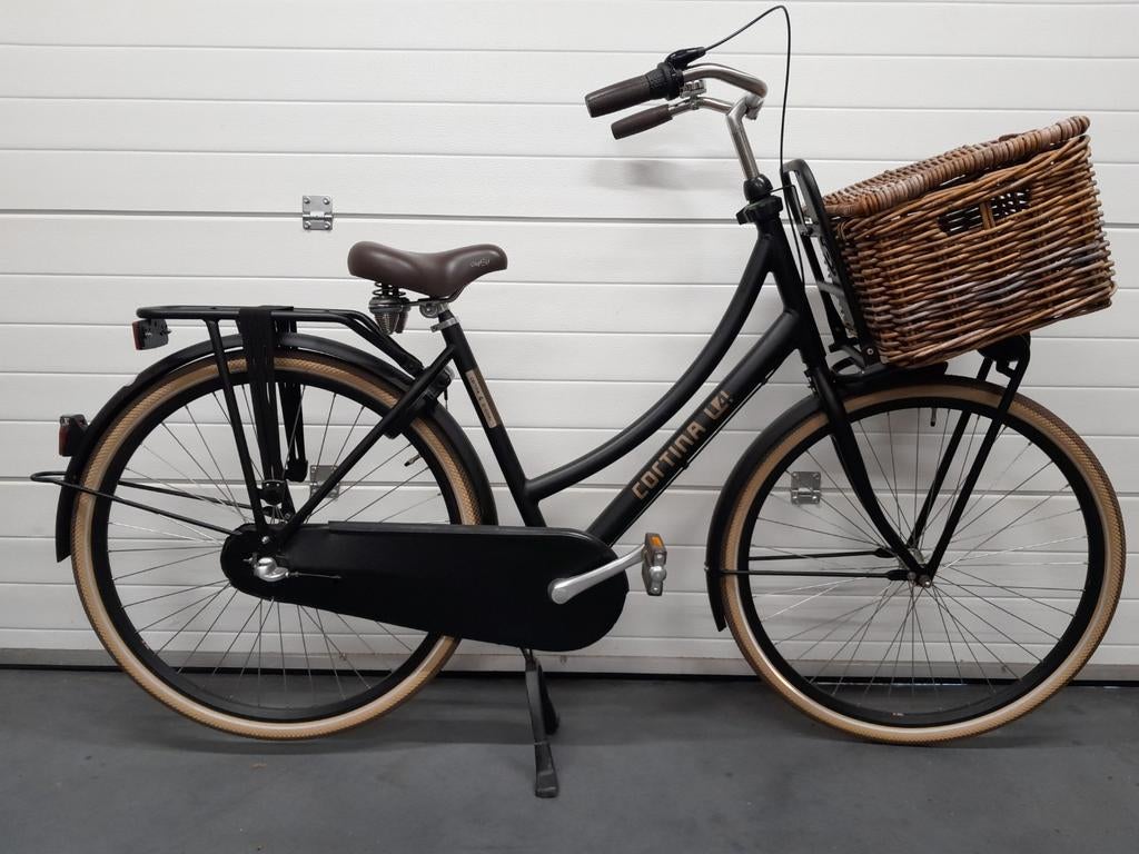 Cortina U4 jett Black Matt R3 frame maat 50, Fietsen en Brommers, Fietsen | Dames | Damesfietsen, 50 tot 53 cm, Ophalen, Zo goed als nieuw