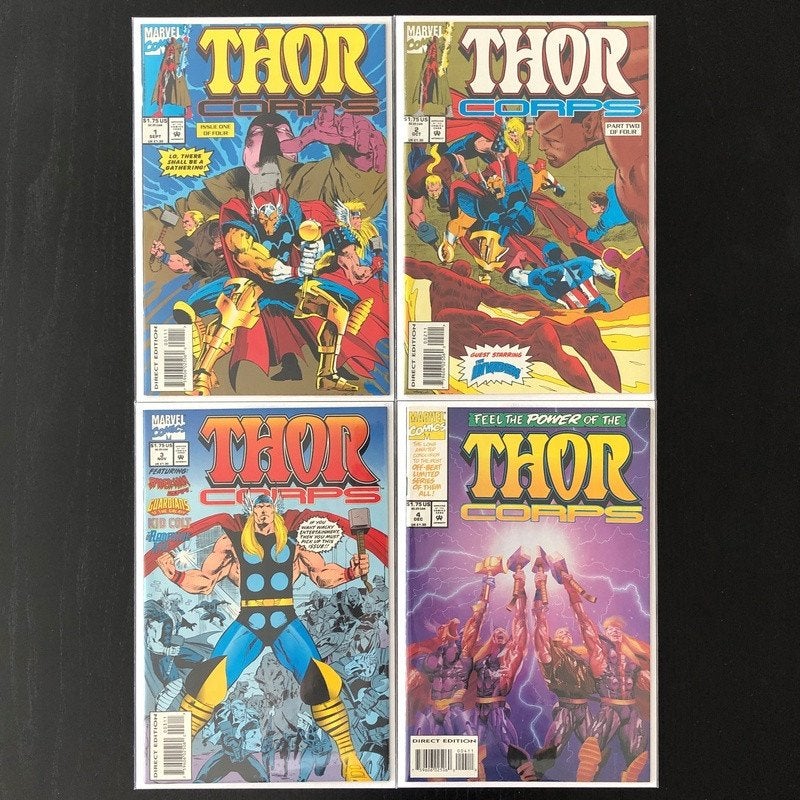 Thor Corps Vol.1 #1 t/m 4 Complete Set (1993), Amerika, Marvel Comics, Complete serie of reeks, Ophalen of Verzenden