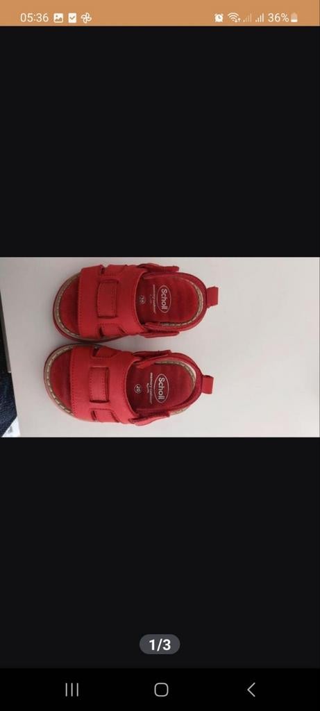 Scholl sandalen rood maat 20 - Nieuwstaat, Ophalen, Meisje, Zo goed als nieuw, Schoenen