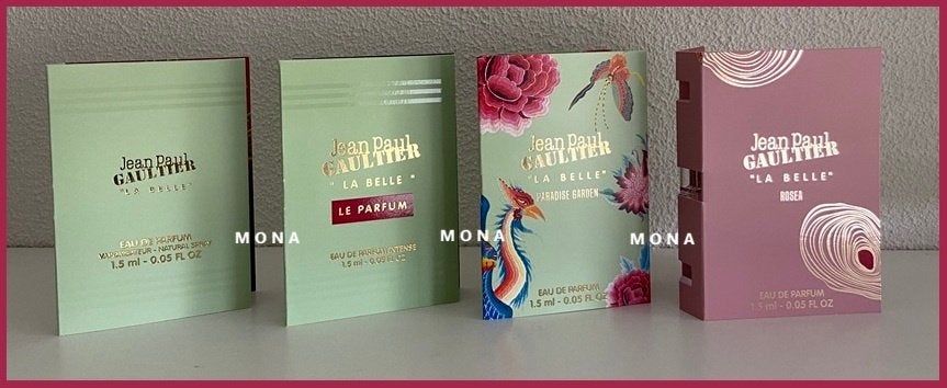 GaultierLa Belle set 4 parfum samples proefjes testers, Verzenden, Nieuw
