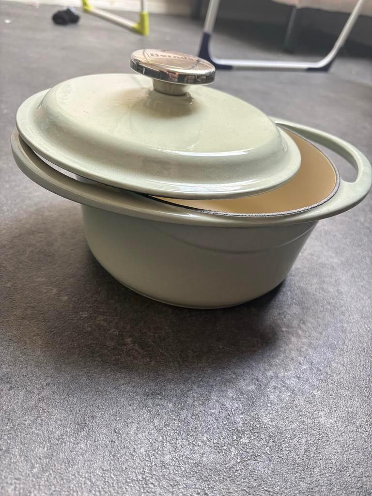 Berndes Gietijzeren Braadpan 20cm - Zo goed als nieuw, Ophalen, Zo goed als nieuw, Koekenpan of Braadpan, Gietijzer