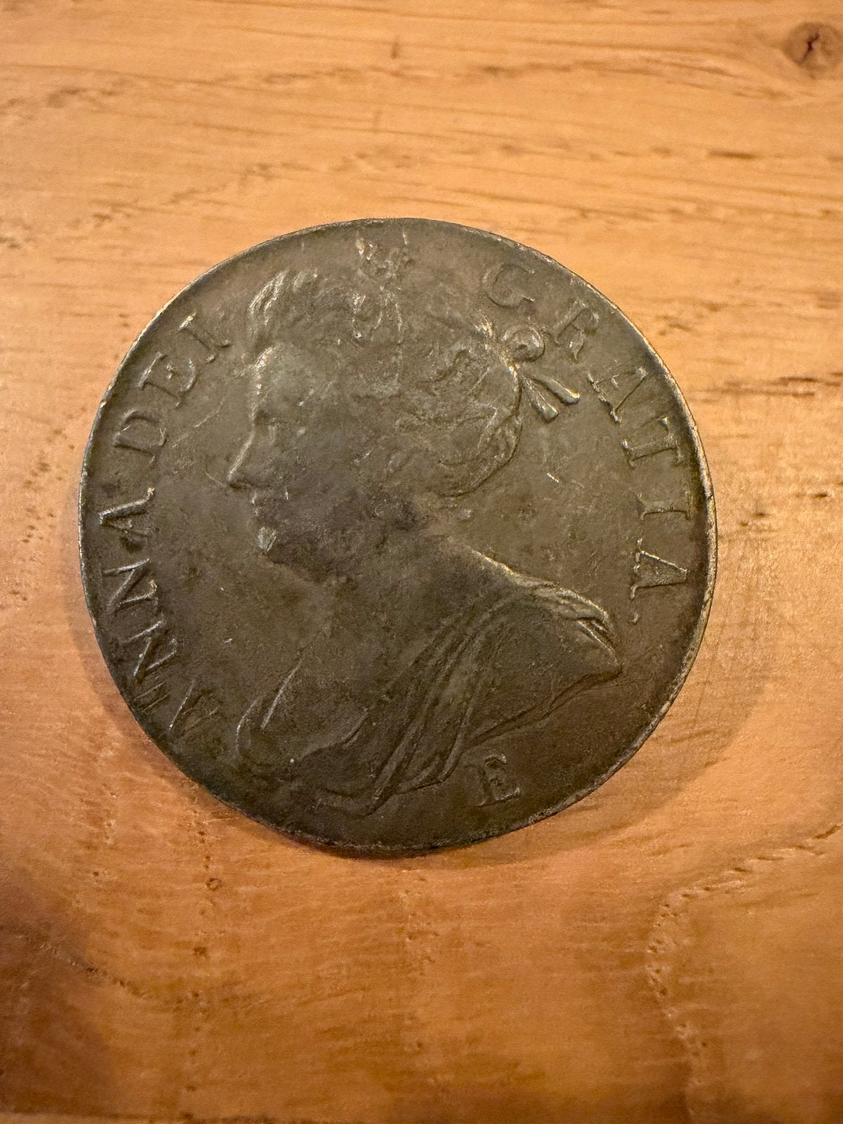 Munt Engelse Kroon 1707 Zilver Koningin Anne, Ophalen of Verzenden, Overige landen, Losse munt, Zilver