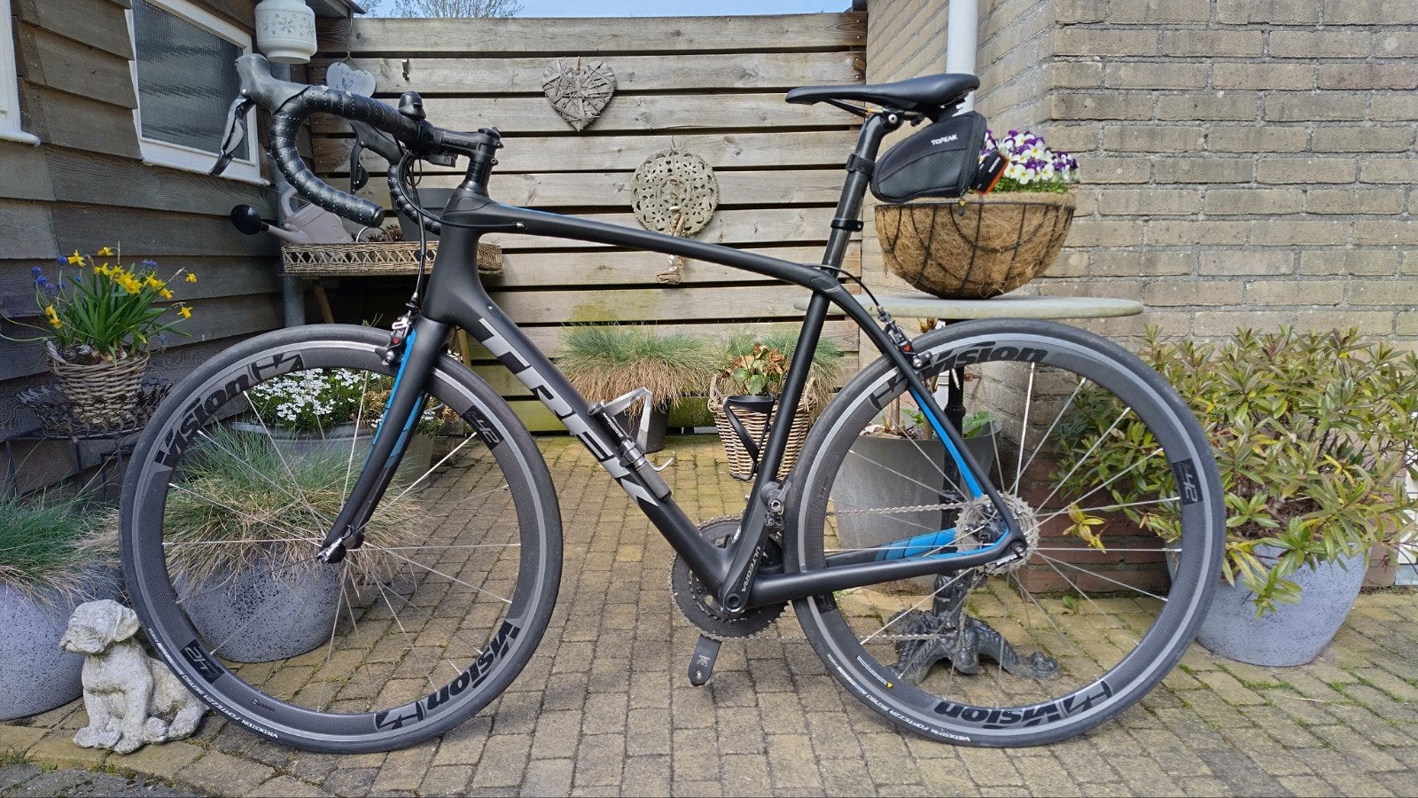 Trek Domane SL Racefiets 2017, Maat 58, Garmin 810, 28 inch, Gebruikt, Carbon, 57 tot 61 cm