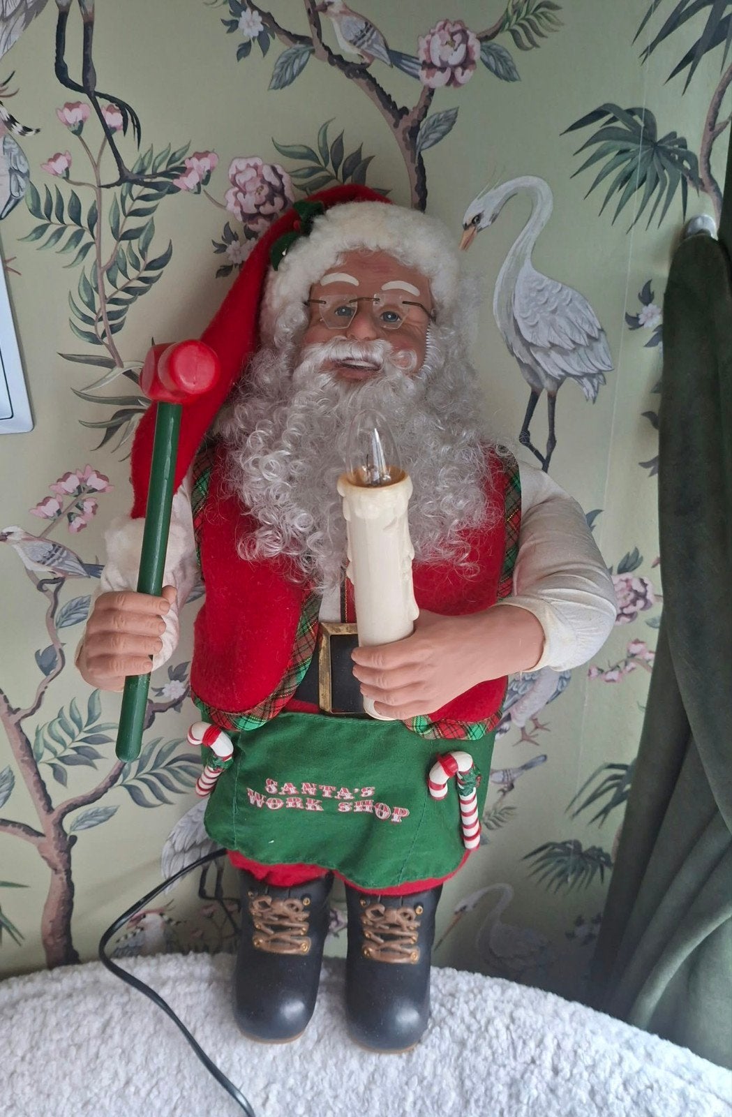Aangeboden vintage bewegende kerstman, Diversen, Ophalen of Verzenden