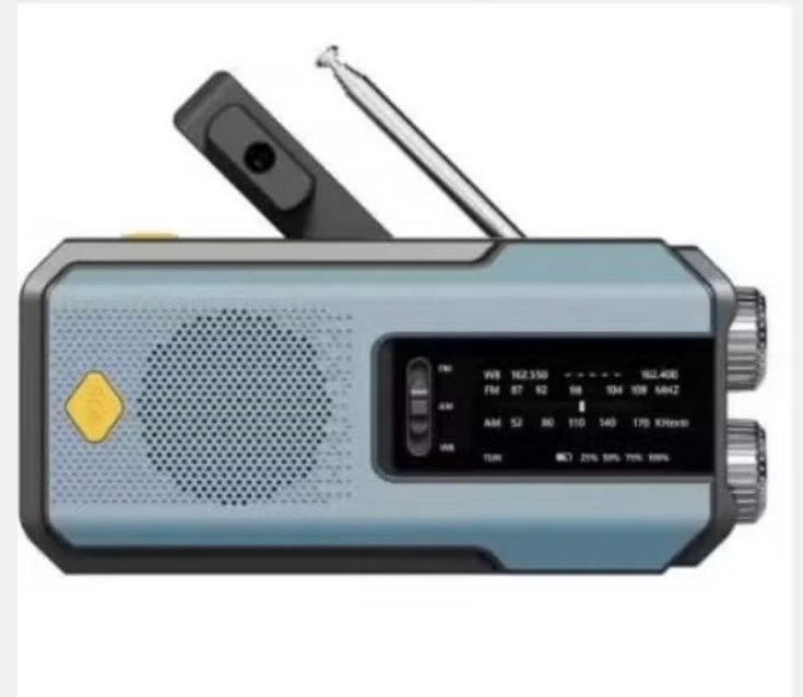 Luxe noodradio bekend van het Denk Vooruit pakket - Blauw