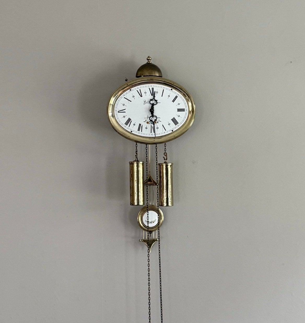 Antieke Wandklok met Gewichten, Ophalen