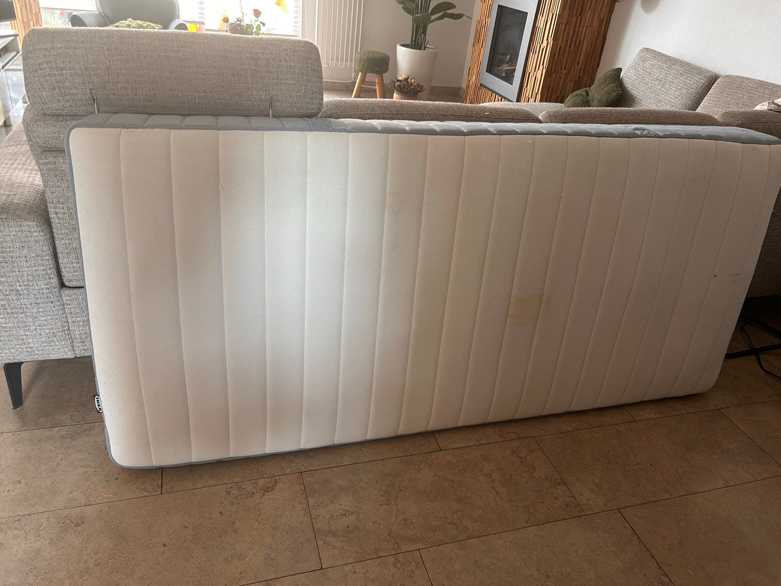 Matras 90x200 cm, 3 jaar oud van IKEA, Ophalen, Gebruikt, 90 cm, Eenpersoons
