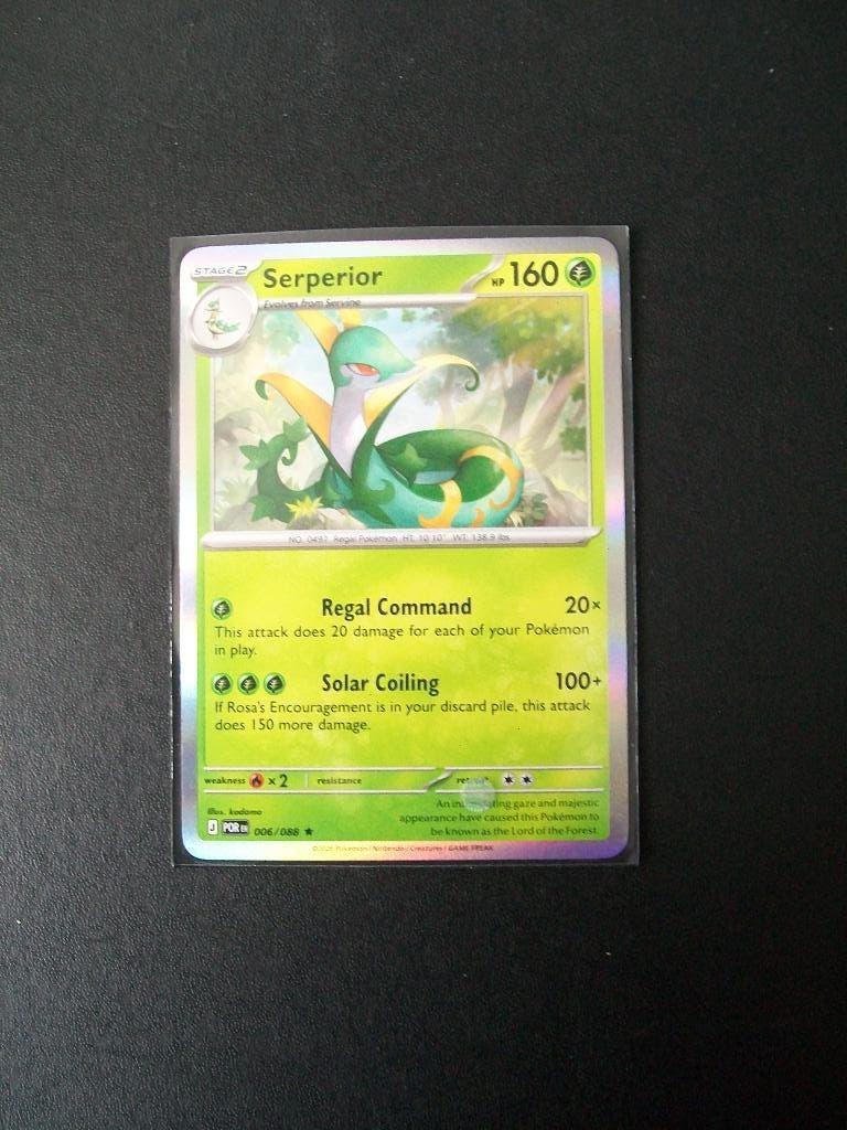 1372. Nieuwe Pokemon Kaart Holo Rare SERPERIOR HP160 006/088, Verzenden, Nieuw, Losse kaart, Foil