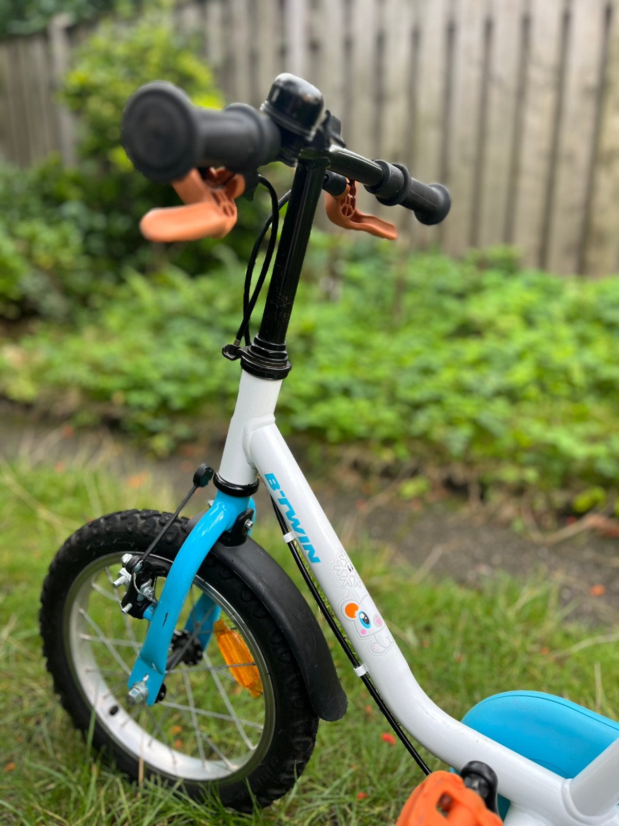 Btwin kinderfiets 14 inch, Ophalen, Zo goed als nieuw, Gewone step
