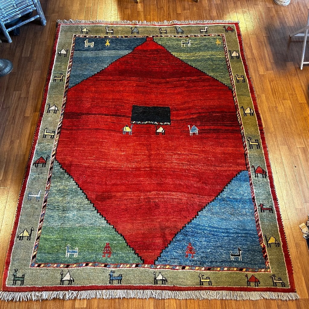 perzisch tapijt Gabbeh - 293 x 215 cm - Gratis bezorgd, TTM Wonen, Meubels – (Perzische) Tapijten en Woonaccessoires, Taag 63, 2491 CS, Den Haag (Forepark)