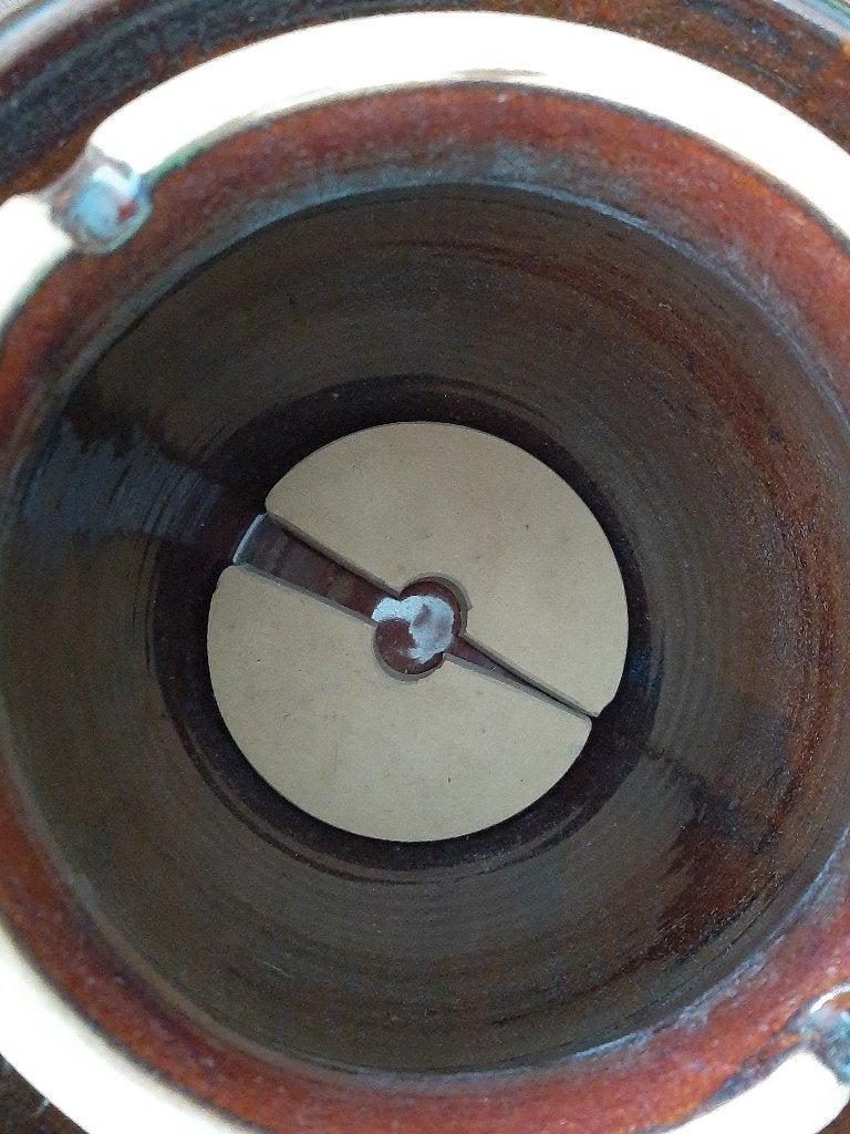 Grote fermenteerpot van keramiek, Huis en Inrichting, Ophalen, Gebruikt, Met deksel, Overige typen