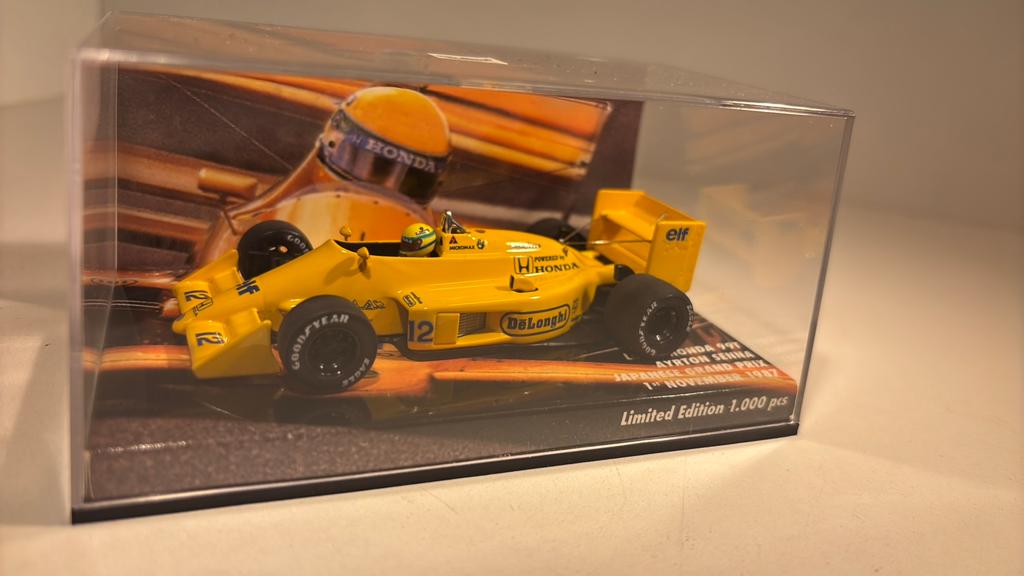 F1 lola honda 99t ayrton senna 1987 minichamps 1.43, Hobby en Vrije tijd, Modelauto's | 1:43, Auto, Ophalen of Verzenden, MiniChamps