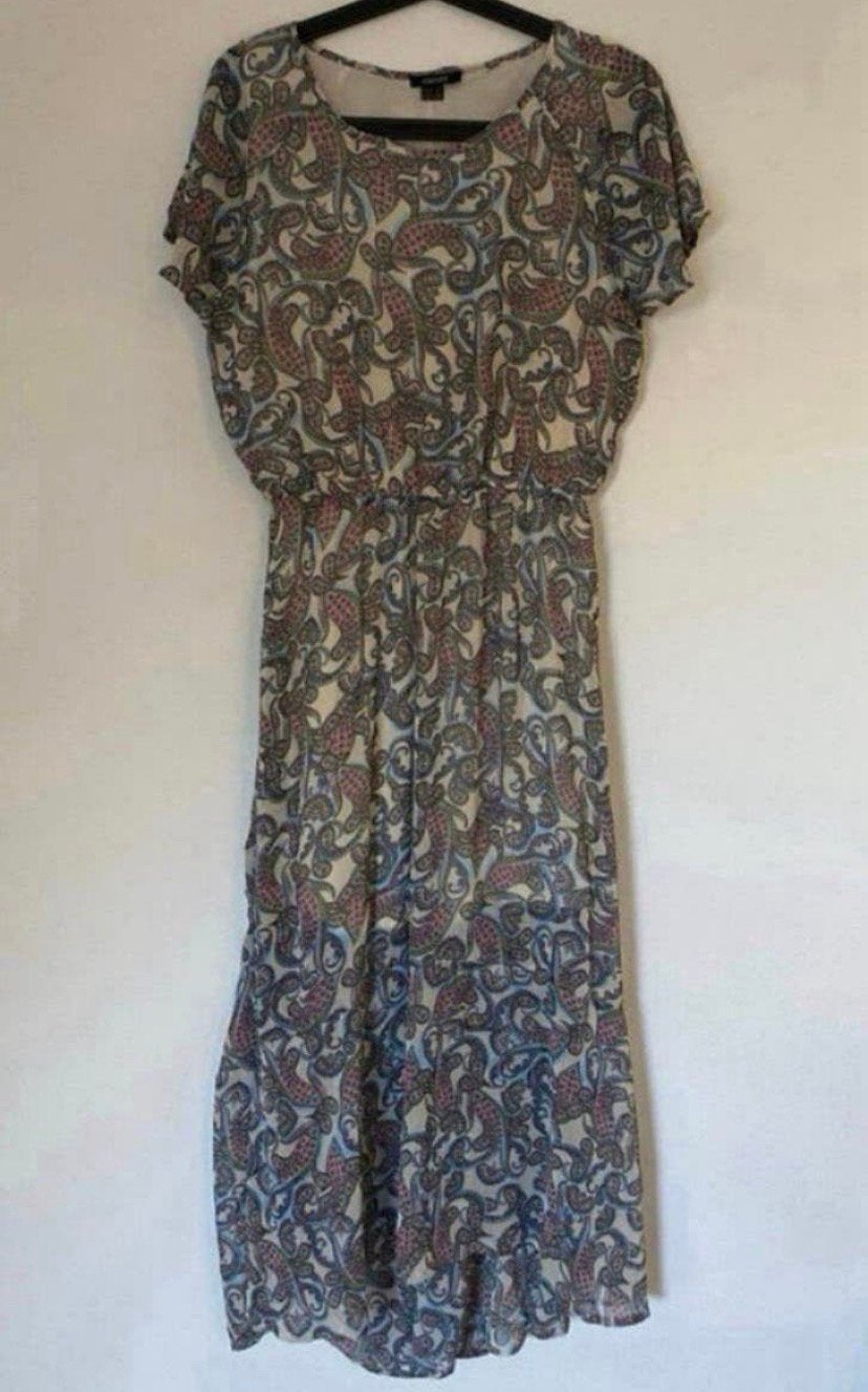 Esmare jurk, maat M. Zomer jurk lang, Kleding | Dames, Jurken, Maat 38/40 (M), Zo goed als nieuw, Onder de knie, Meerkleurig
