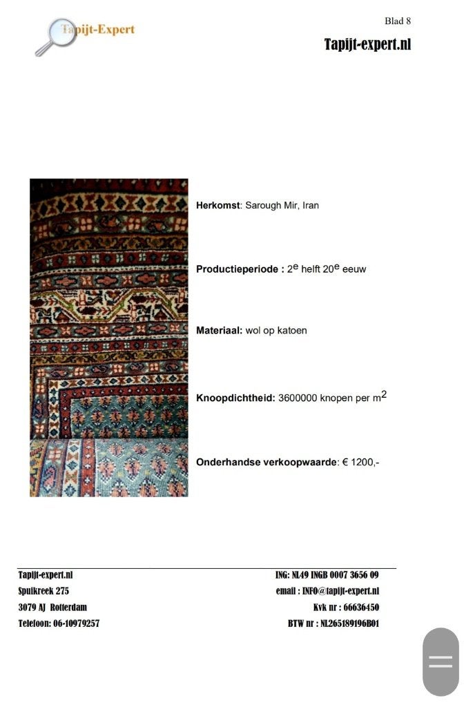 Prachtige authentieke perzische tapijten, Ophalen, Gebruikt, Meerkleurig, Oosters