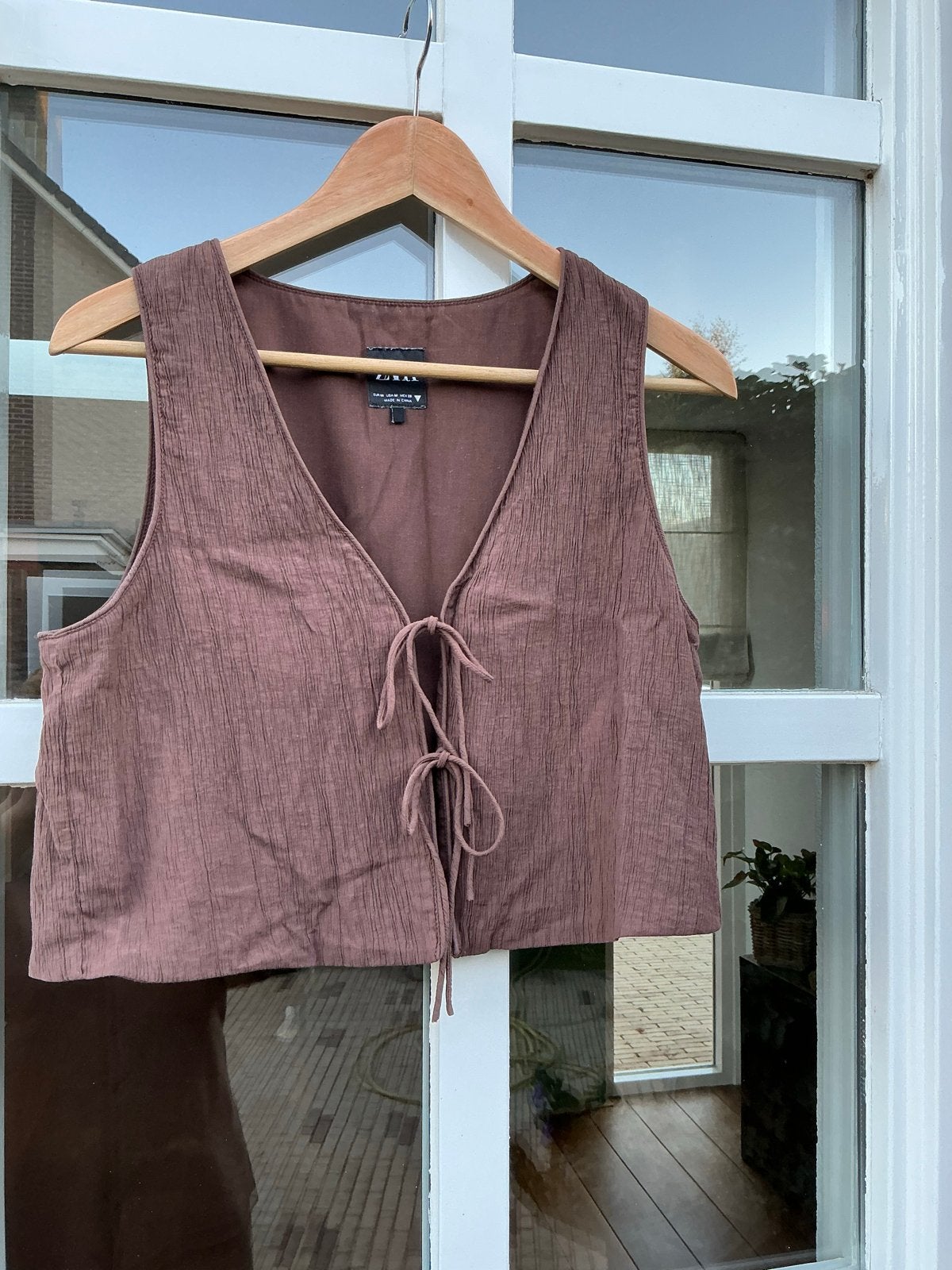 Bruin gilet van Zara, maat M, Maat 38/40 (M), Bruin, Ophalen of Verzenden, Zo goed als nieuw