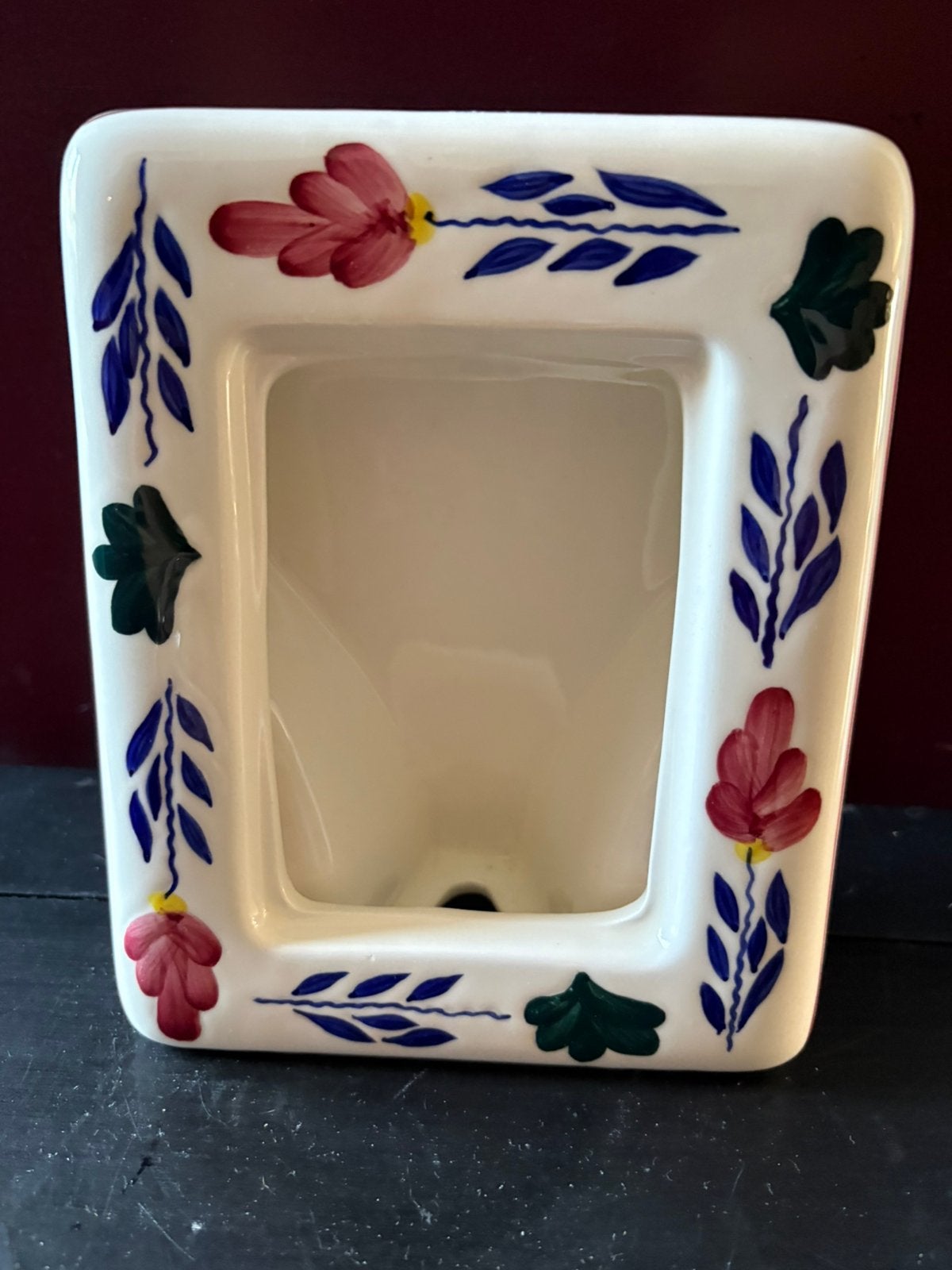 Boerenbont fotolijstje 15x10cm, Blauw, Div, Ophalen of Verzenden, Zo goed als nieuw