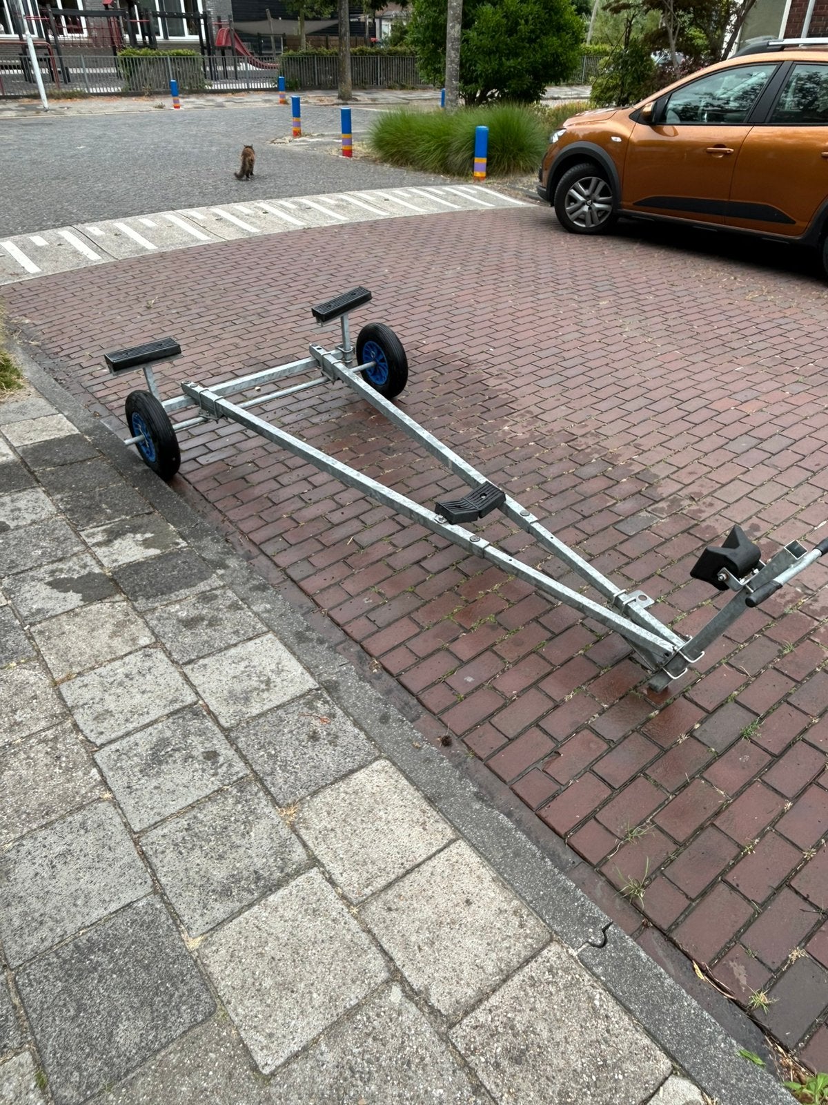 Strandtrailer voor rubberboten, Watersport en Boten, Ophalen, Zo goed als nieuw, Overige typen