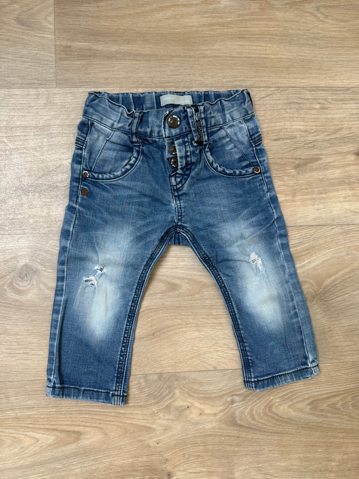 Blauwe spijkerbroek - Feetje - maat 80, Gebruikt, Broekje, Ophalen of Verzenden, Feetje