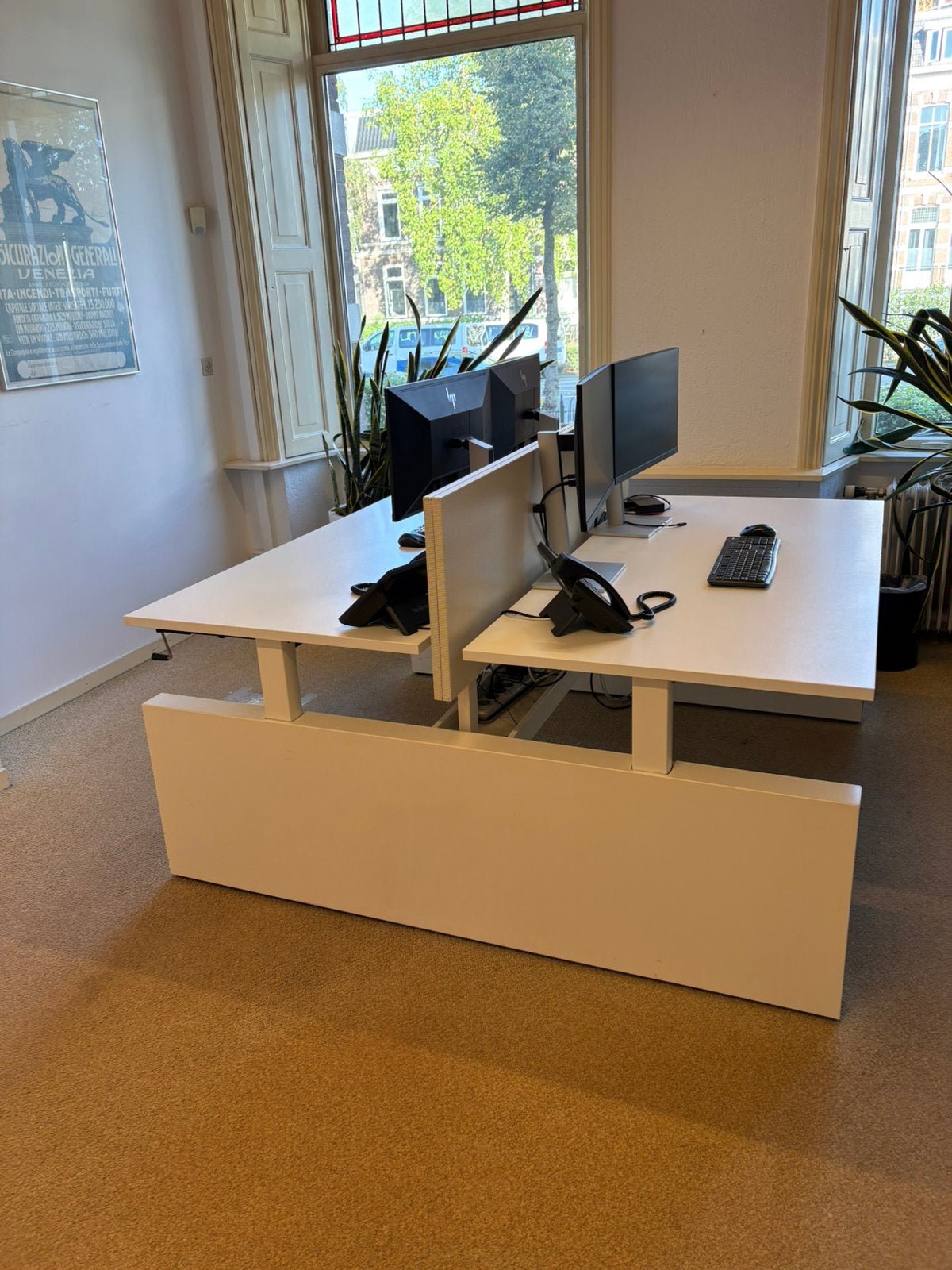 Kantoormeubilair te koop, Ophalen, 160 cm, Gebruikt, In hoogte verstelbaar