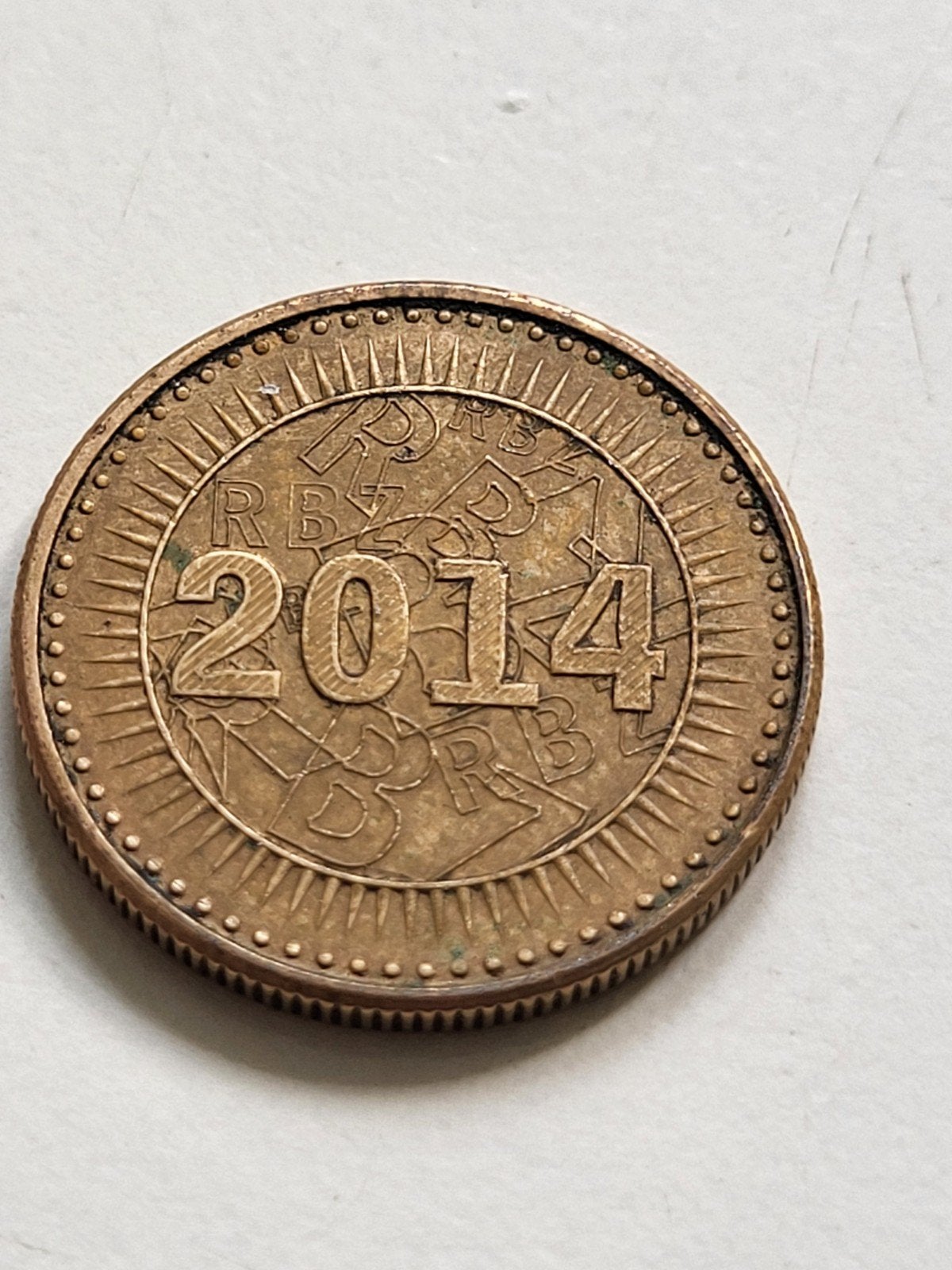 Munt Zimbabwe 10 Cents Bond Coin 2014, Ophalen of Verzenden, Losse munt