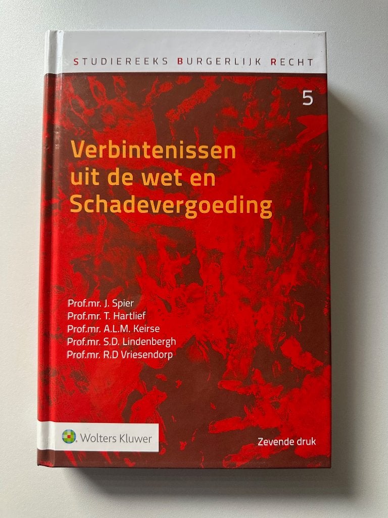 Verbintenissen uit de Wet en Schadevergoeding, Boeken, Ophalen of Verzenden, Alpha, Zo goed als nieuw, WO