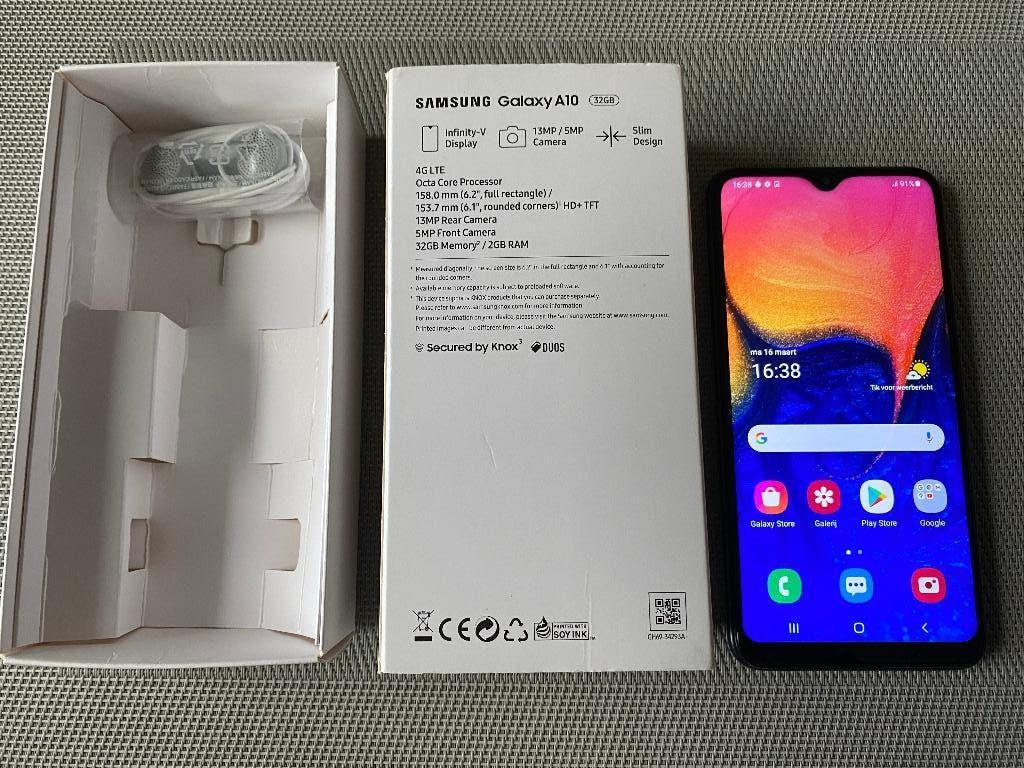 Samsung Galaxy A10 mobiel, Telecommunicatie, Mobiele telefoons | Samsung, Ophalen, Gebruikt, Zwart, 32 GB