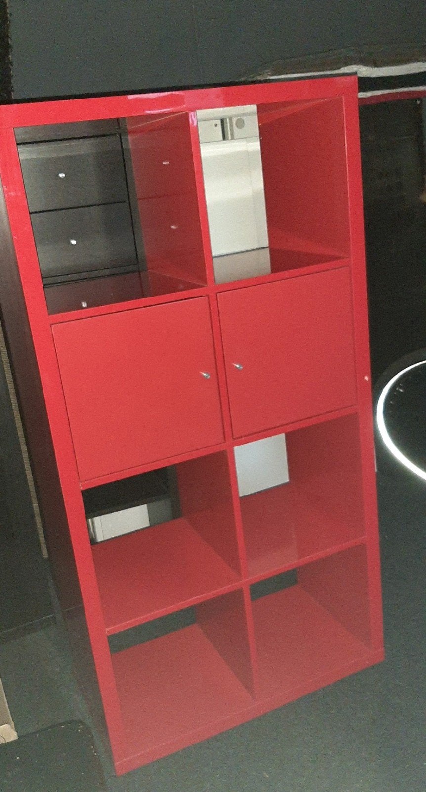 Ikea kallax Vakkenkast met 2 deurtjes, Ophalen