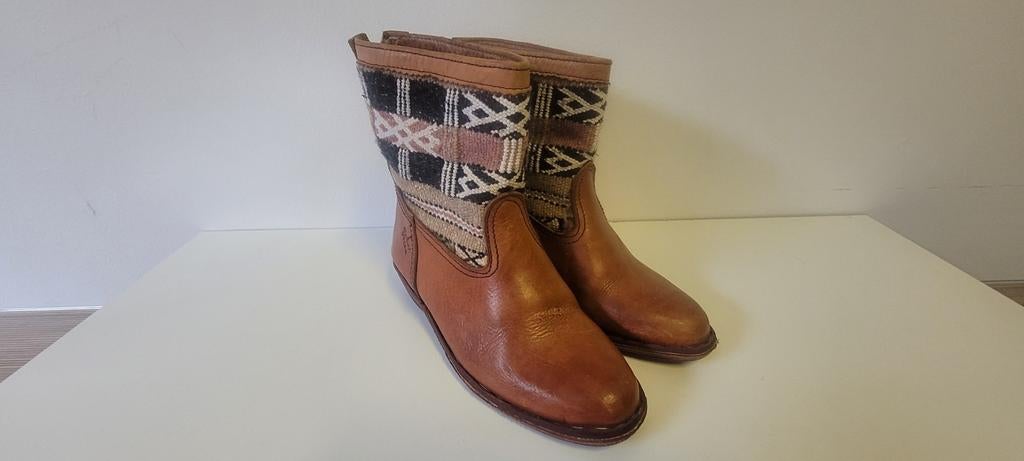 Sabah Ibiza Leather Boots, Sabah, Ophalen of Verzenden, Gedragen, Bruin