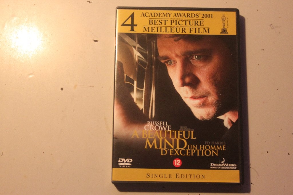800q - dvd - russel crowe - a beautiful mind un homme d exce, Alle leeftijden, Ophalen of Verzenden, Gebruikt