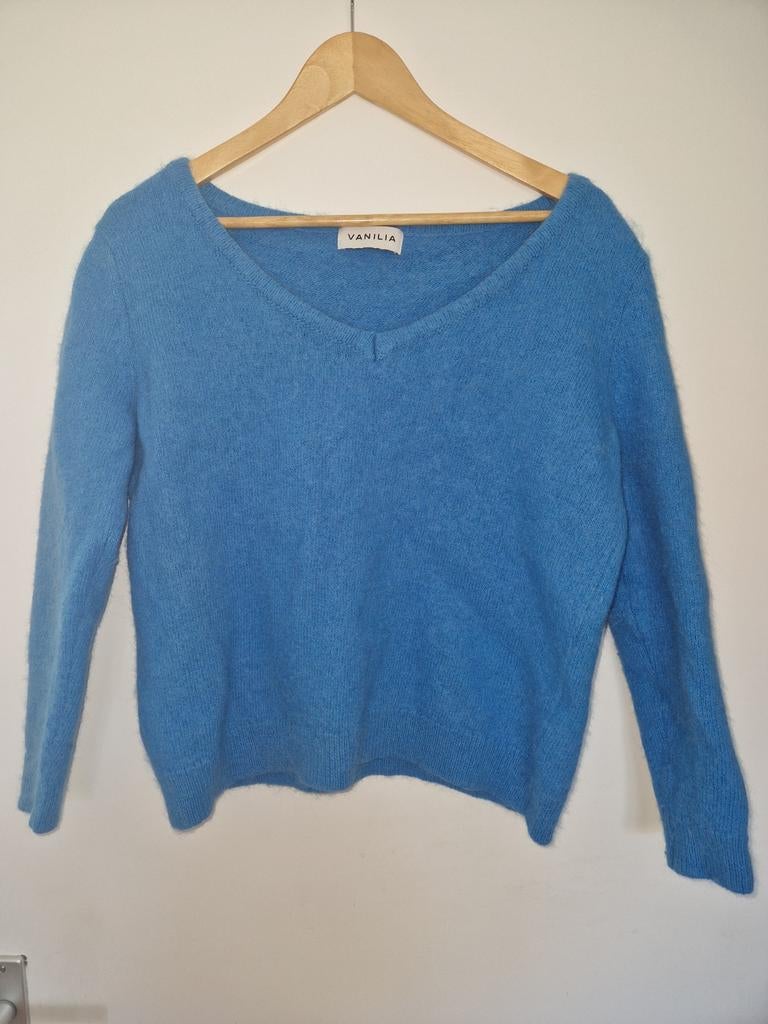 Vanilia blauwe trui maat 38 - labels verwijderd, Kleding | Dames, Maat 38/40 (M), Blauw, Vanilia, Ophalen of Verzenden