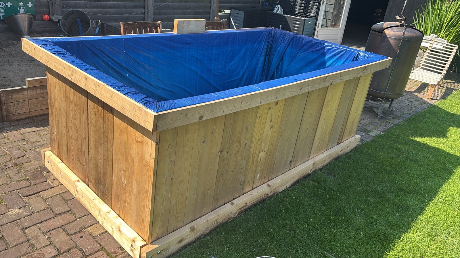 Zelf gebouwd zwembad - Perfect voor de zomer!, Tuin en Terras, Ophalen, Gebruikt, 200 tot 300 cm, 80 tot 120 cm