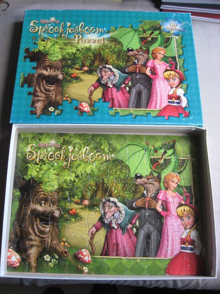 Efteling Sprookjesboom Puzzel (60 stukjes, past in de doos), Ophalen of Verzenden, Gebruikt, Overige typen