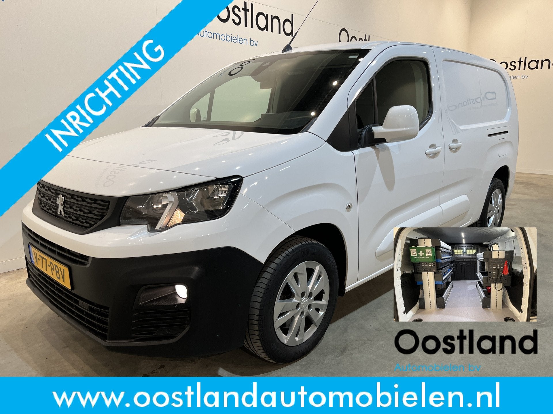Peugeot Partner 1.5 BlueHDI Long 130 PK Automaat / Servicebu, Auto's, Stof, Gebruikt, 4 cilinders, Met garantie (alle)