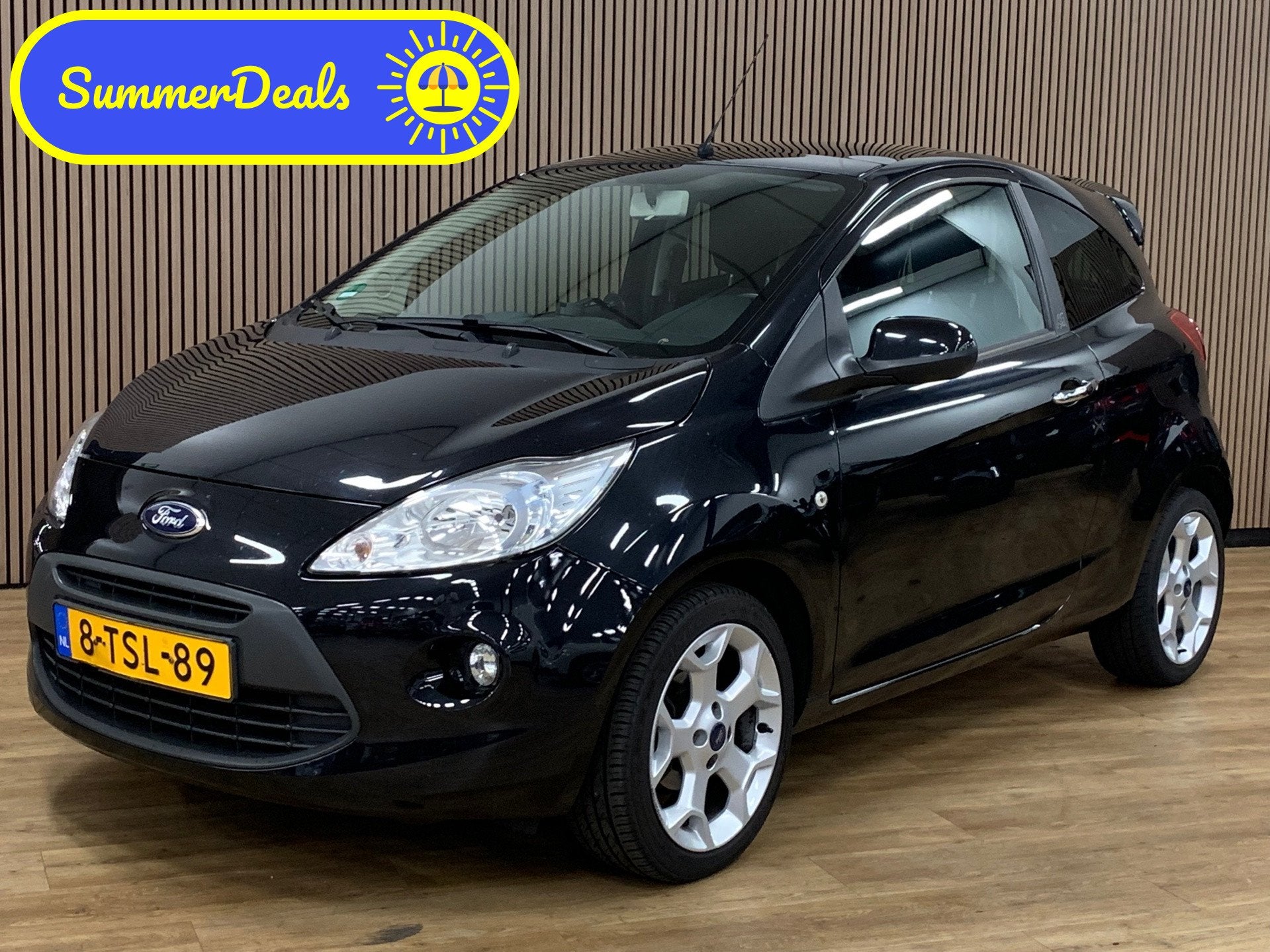 Ford Ka 1.2 Titanium X start/stop|Pano|109000KM|Stoelverwarm, Auto's, Voorwielaandrijving, Stof, Gebruikt, 4 cilinders