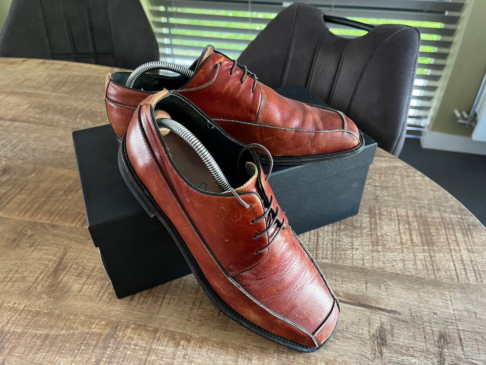 Heerlijke Van Bommel schoenen mt 45, Bruin, Ophalen of Verzenden, Zo goed als nieuw, Veterschoenen