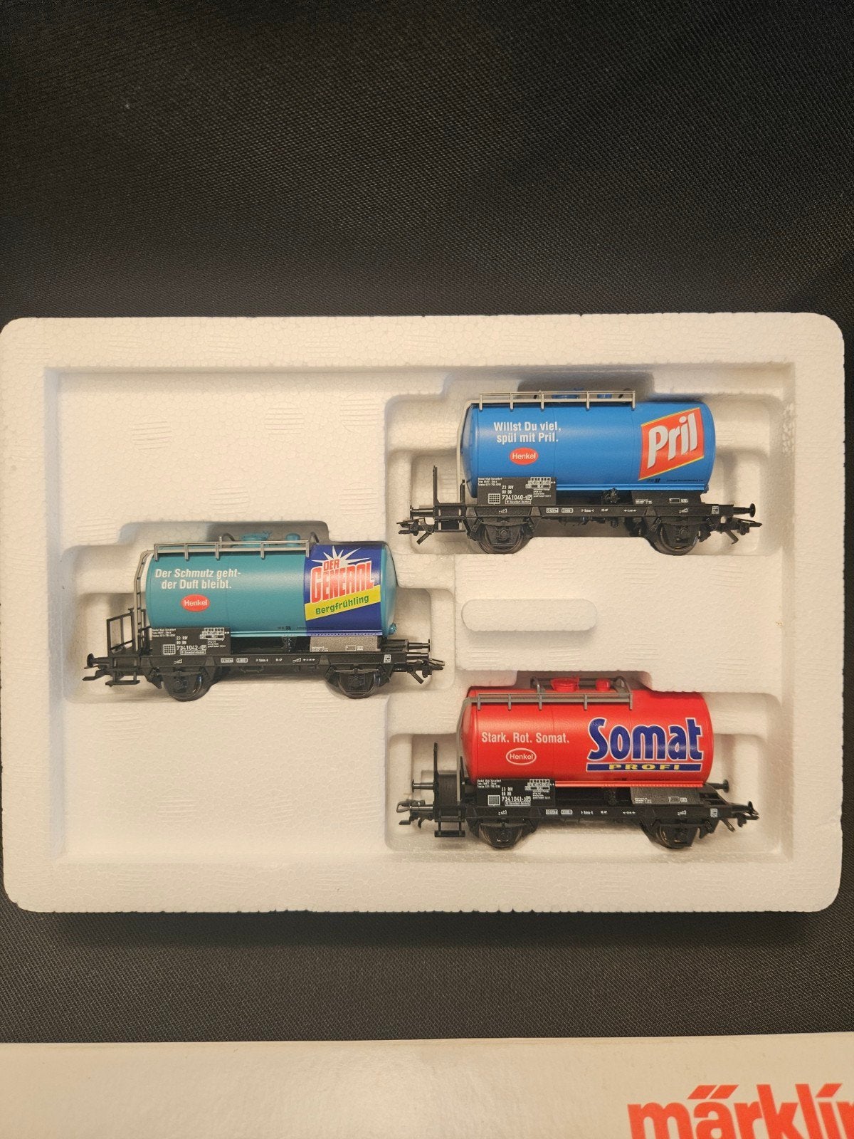 Märklin H0 Kesselwagen-Set "Henkel" 46423 - Nieuw in doos, Z, Z, Gelijkstroom of Wisselstroom, Z