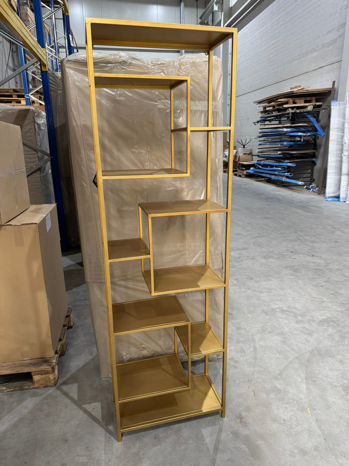 PTMD Kast Duana Playful Gold *showroom, Ophalen, Met plank(en), Zo goed als nieuw, Metaal
