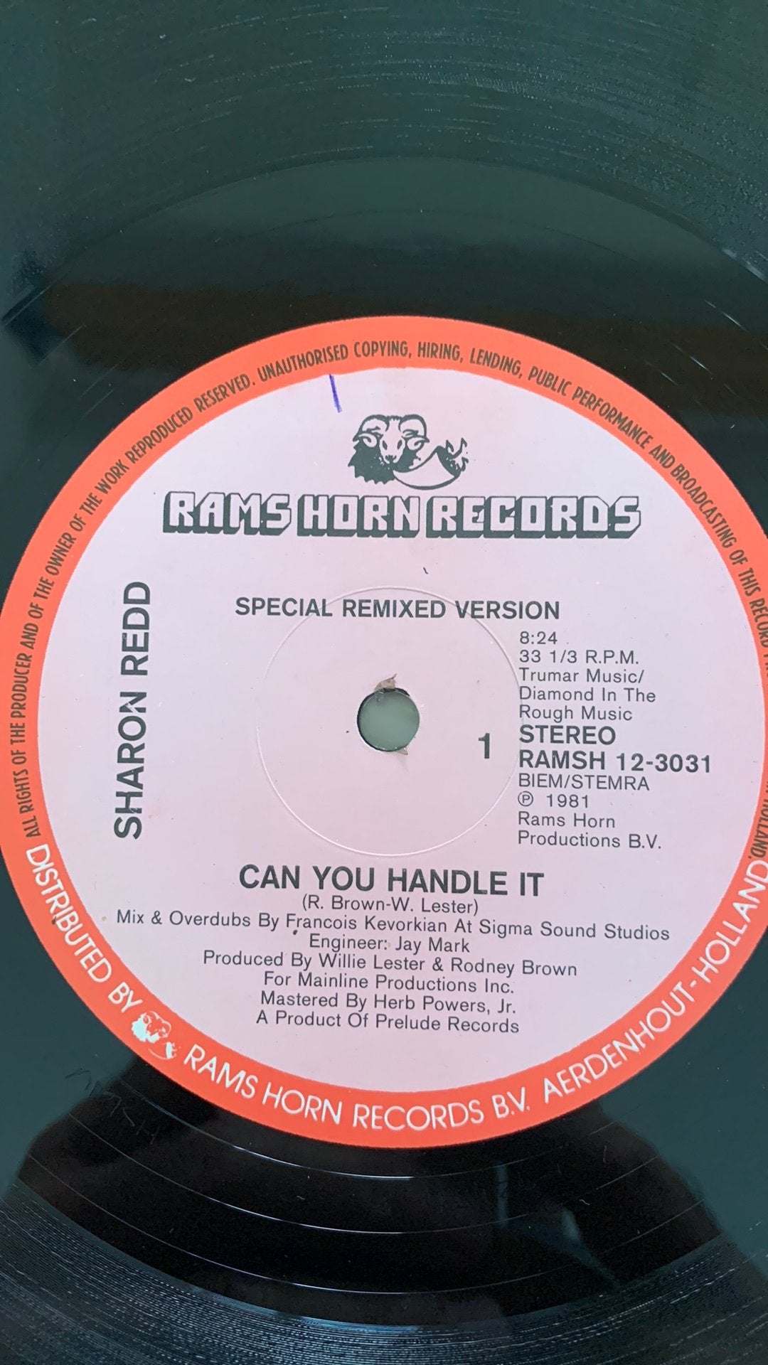 Sharon Redd - Can you Handle It (special remixed version), Cd's en Dvd's, Vinyl Singles, Ophalen of Verzenden, Zo goed als nieuw
