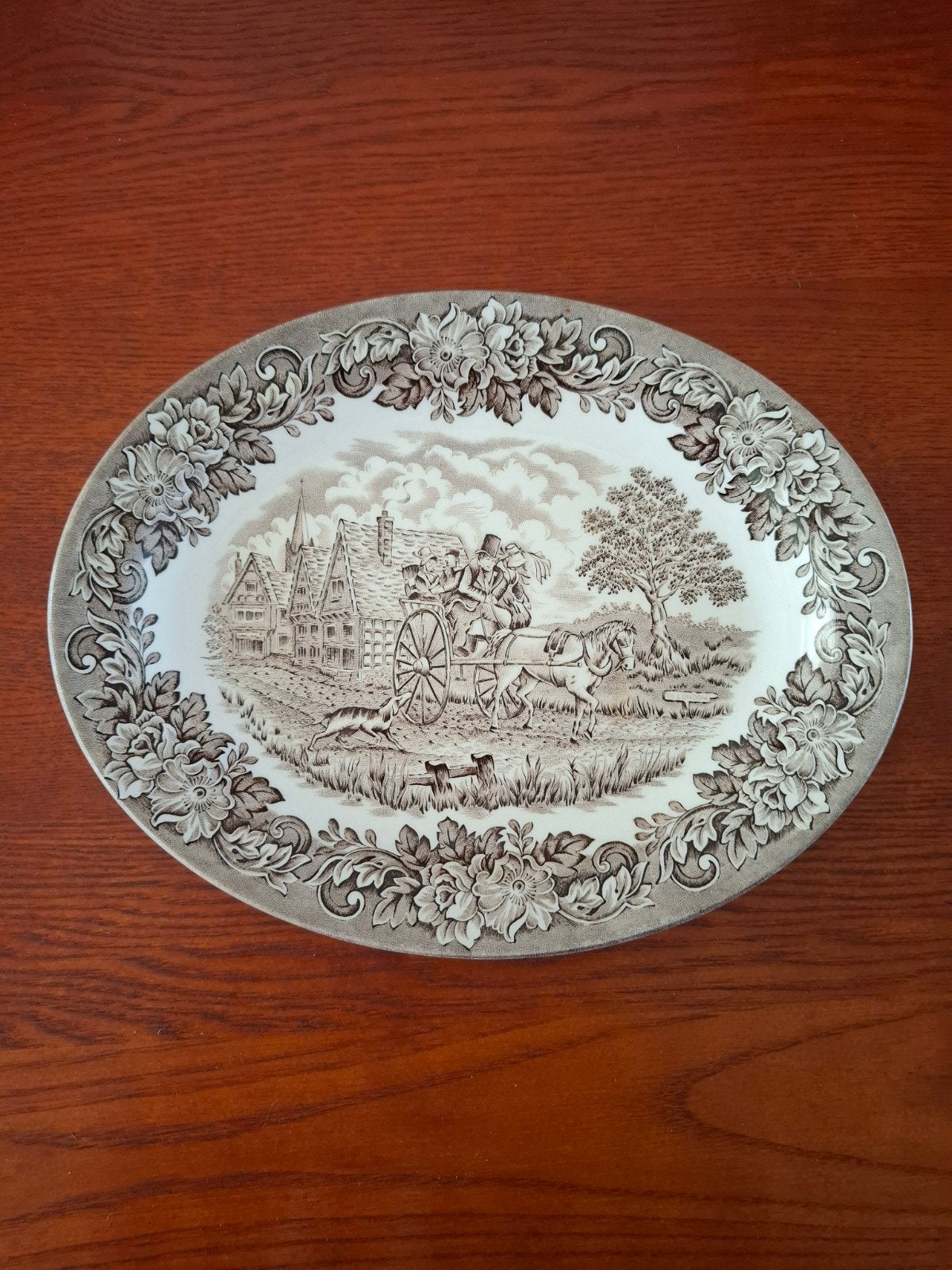 Ovale Serveerschaal door English Ironstone Tableware (EIT), Antiek en Kunst, Ophalen of Verzenden
