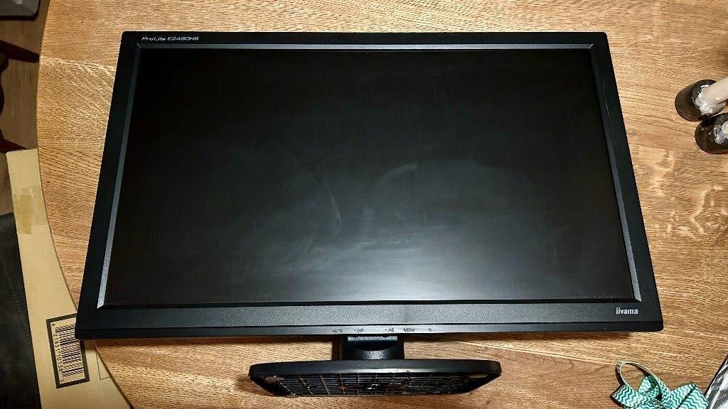 Iiyama ProLite E2480HS Zwart, Full HD, Zo goed als nieuw, 1 tot 2 ms, Iiyama Prolite