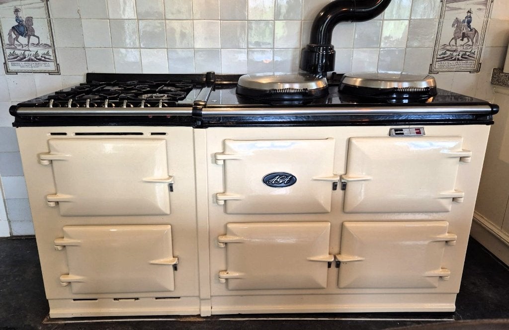 Complete AGA gas 3-oven + Elektr. Module te koop!, Witgoed en Apparatuur, Gebruikt, 60 cm of meer, Grill, Ophalen of Verzenden