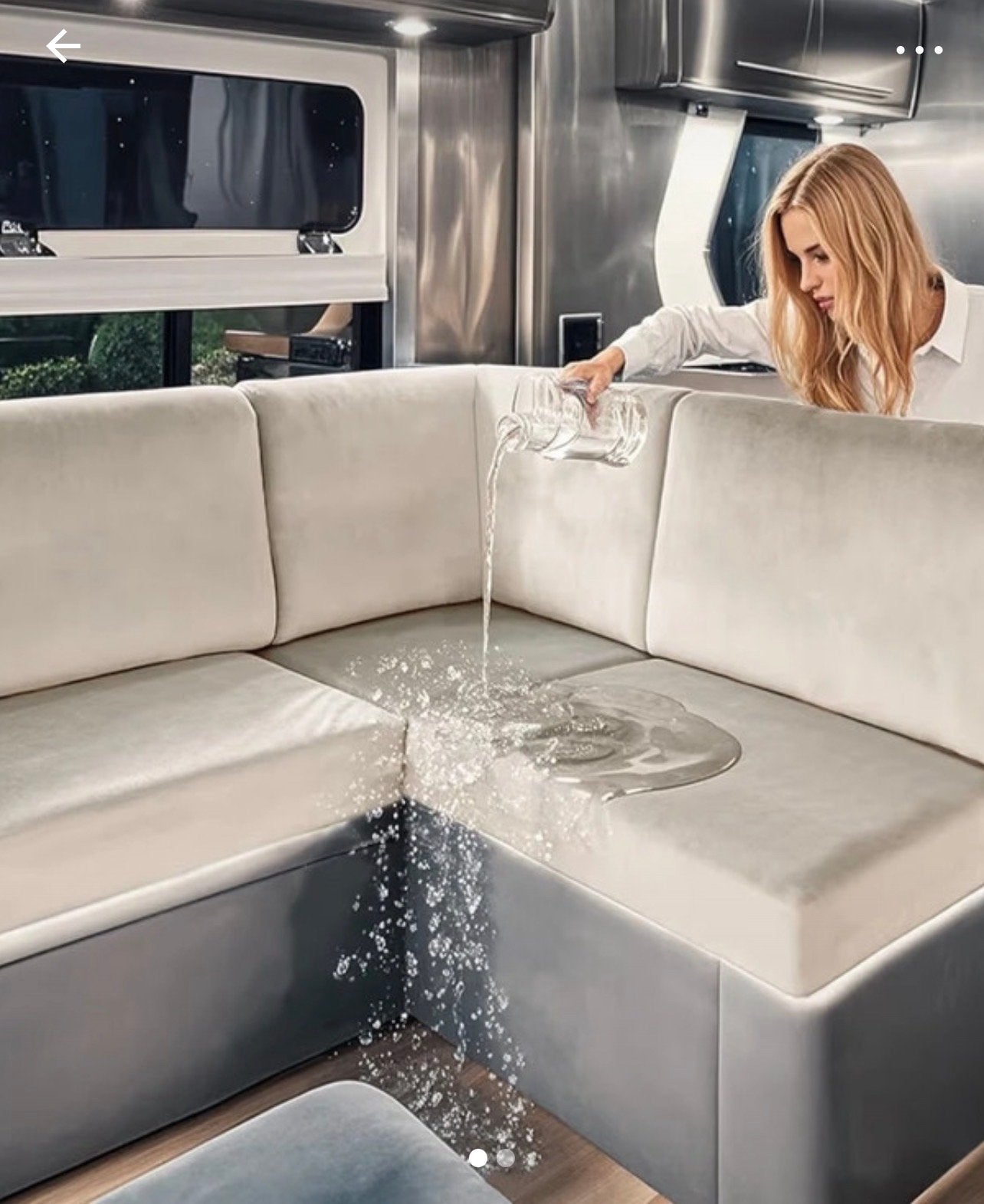 Waterdichte beige bankhoezen voor caravan/camper, Caravans en Kamperen, Ophalen, Nieuw