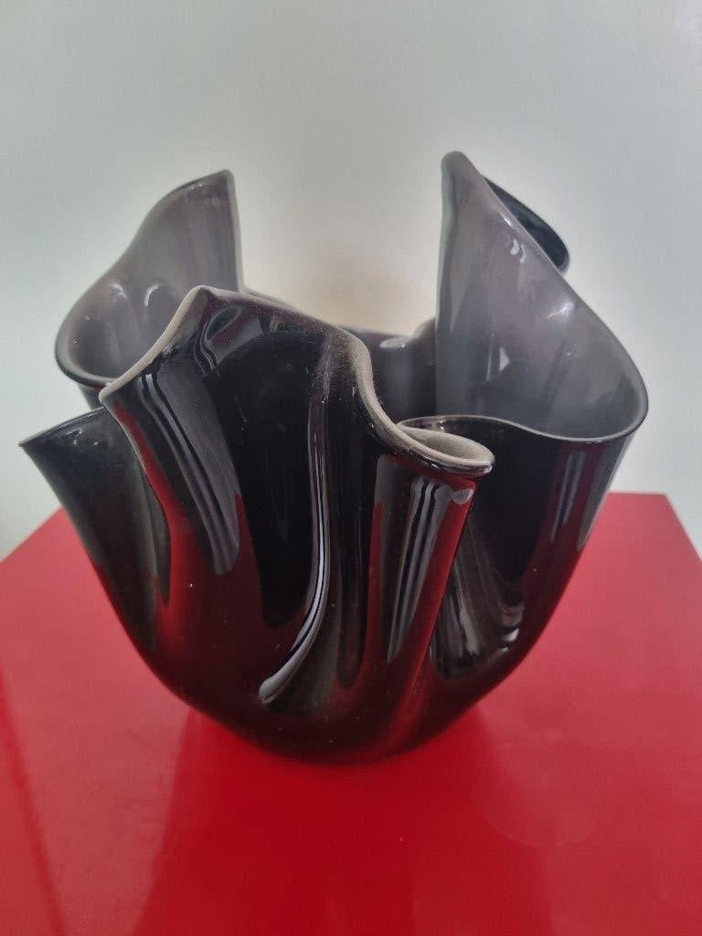 venini murano handkerchief vase gesigneerd, Ophalen of Verzenden