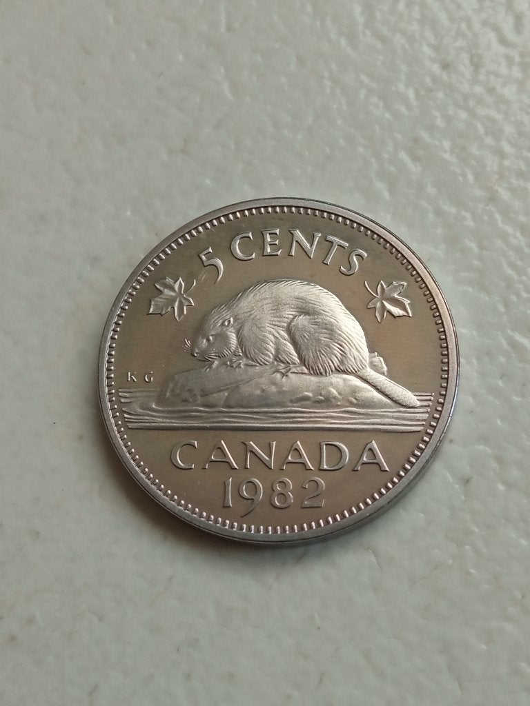 Canada 5 cent 1982., Ophalen of Verzenden, Noord-Amerika, Losse munt