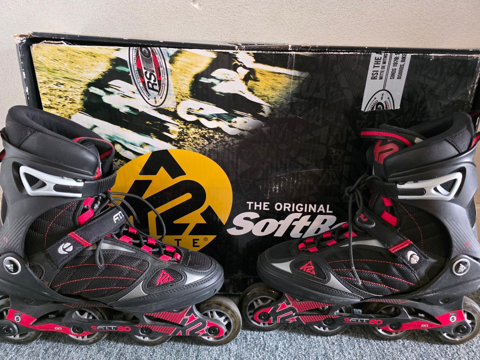 K2 F.I.T. 80 Inline Skates - Maat 42, K2, Gebruikt, Ophalen of Verzenden, Inline skates 4 wielen