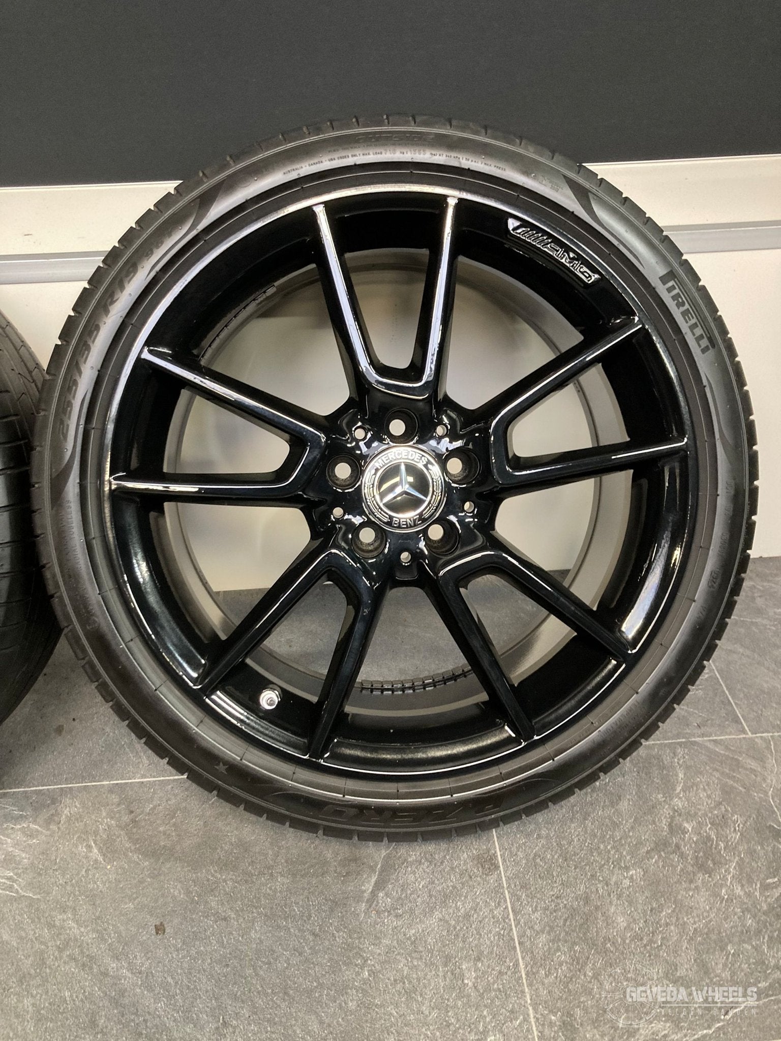 19” originele Mercedes C W205 AMG velgen + banden breedset, Auto-onderdelen, Banden en Velgen, 19 inch, Gebruikt, -, -