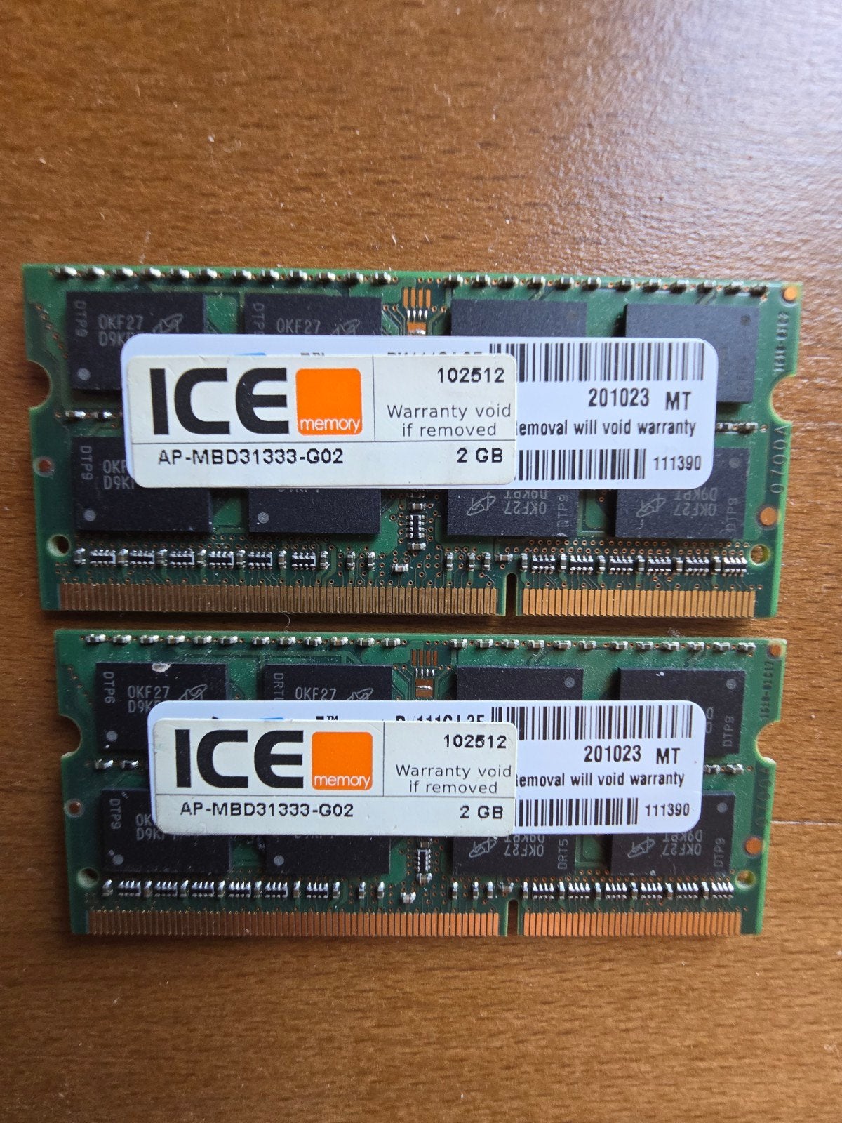 2x 2GB DDR3 SODIMM Laptop Geheugenmodules, Gebruikt, 10600S, DDR3, Ophalen of Verzenden