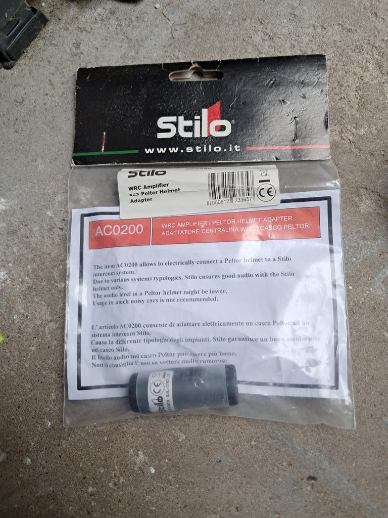 Stilo WRC Amplifier Peltor Helm Adapter AC0200, Ophalen of Verzenden
